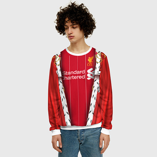 Мужской свитшот King liverpool / 3D-Белый – фото 3