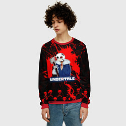 Свитшот мужской UNDERTALE, цвет: 3D-красный — фото 2