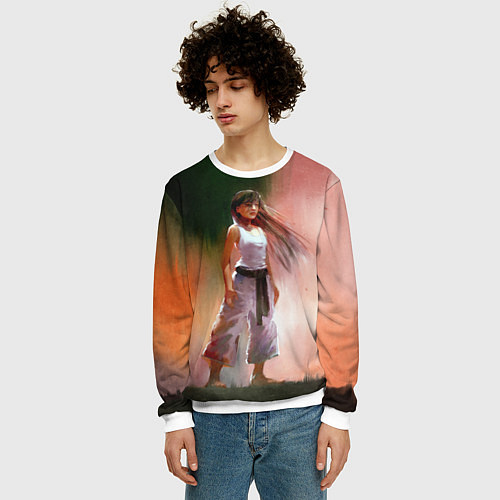 Мужской свитшот Girl / 3D-Белый – фото 3