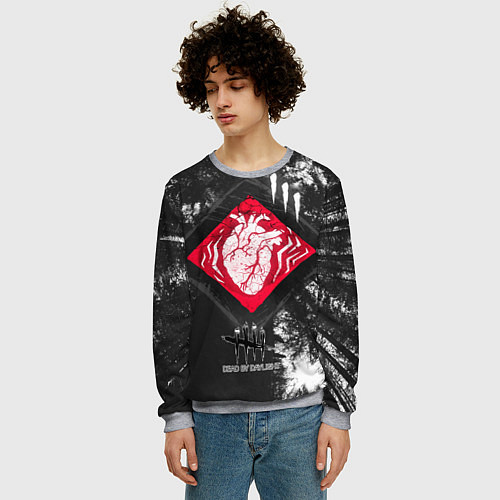 Мужской свитшот DBD - beating heart / 3D-Меланж – фото 3