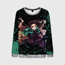 Свитшот мужской KIMETSU NO YAIBA, цвет: 3D-меланж
