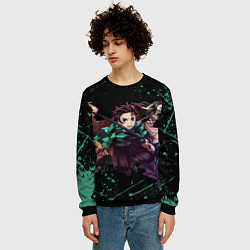 Свитшот мужской KIMETSU NO YAIBA, цвет: 3D-черный — фото 2