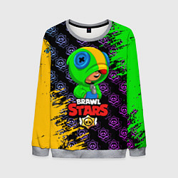 Свитшот мужской BRAWL STARS LEON, цвет: 3D-меланж