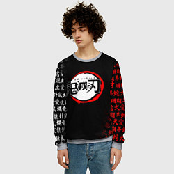 Свитшот мужской KIMETSU NO YAIBA, цвет: 3D-меланж — фото 2