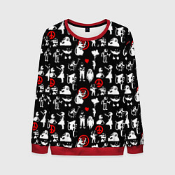 Свитшот мужской Banksy, цвет: 3D-красный