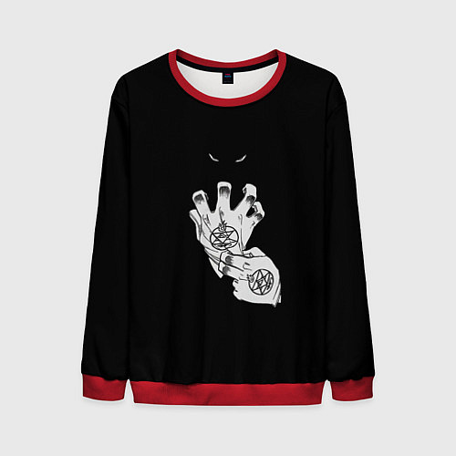 Мужской свитшот Выжигющий Искру / 3D-Красный – фото 1