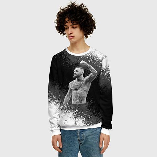 Мужской свитшот Conor McGregor / 3D-Белый – фото 3