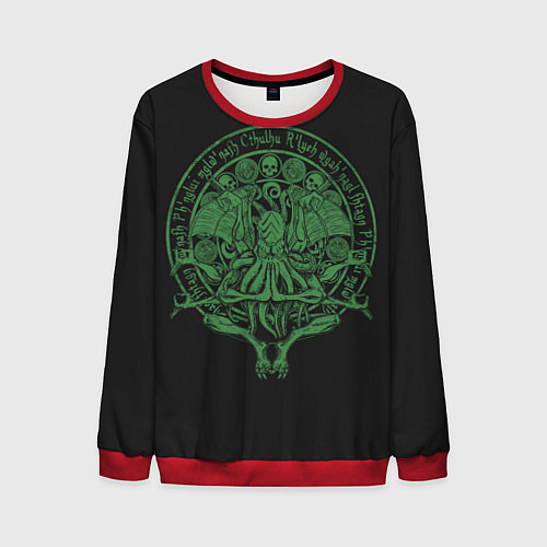 Мужской свитшот Ктулху / 3D-Красный – фото 1