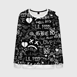 Свитшот мужской LIL PEEP LOGOBOMBING, цвет: 3D-белый