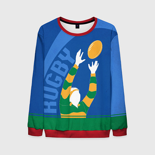 Мужской свитшот Регби / 3D-Красный – фото 1