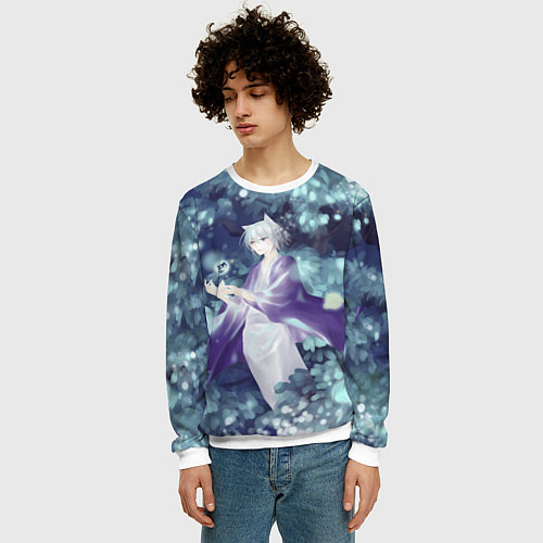 Мужской свитшот Tomoe Kamisama / 3D-Белый – фото 3