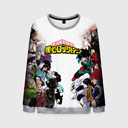 Свитшот мужской My Hero Academia противостояние, цвет: 3D-меланж