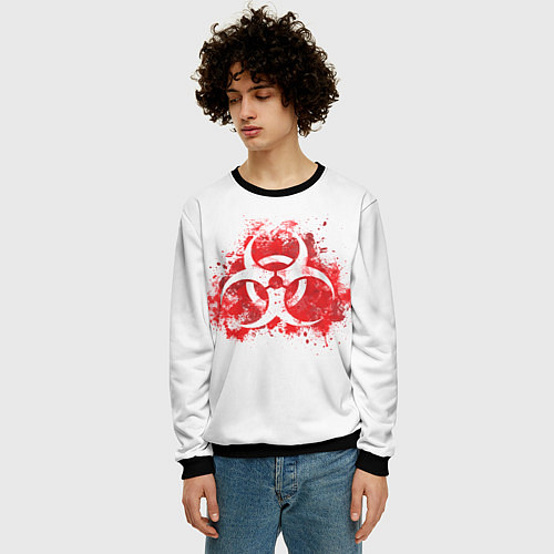 Мужской свитшот Plague Inc / 3D-Черный – фото 3