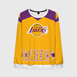 Свитшот мужской Los Angeles Lakers, цвет: 3D-белый