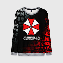 Свитшот мужской RESIDENT EVIL UMBRELLA CORP, цвет: 3D-меланж