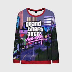 Свитшот мужской Grand Theft Auto Vice City, цвет: 3D-красный