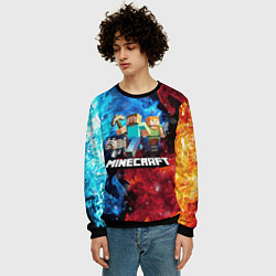 Свитшот мужской Minecraft Майнкрафт, цвет: 3D-черный — фото 2