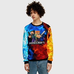 Свитшот мужской MINECRAFT, цвет: 3D-черный — фото 2