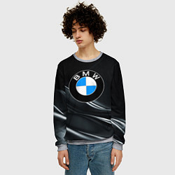 Свитшот мужской BMW, цвет: 3D-меланж — фото 2