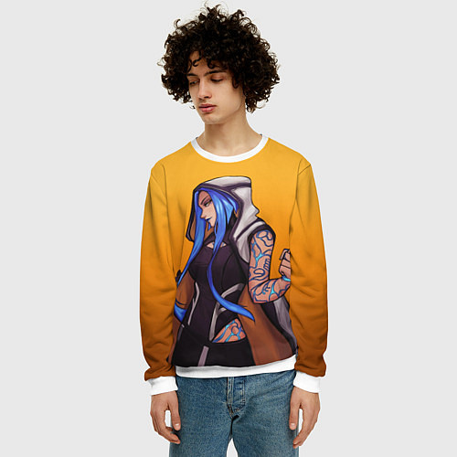 Мужской свитшот Maya / 3D-Белый – фото 3