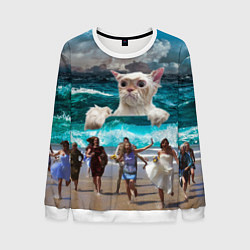 Свитшот мужской Морской Кошак, цвет: 3D-белый