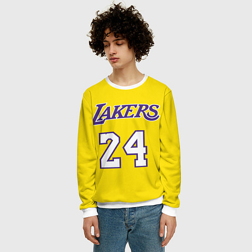 Мужской свитшот Kobe Bryant 24 / 3D-Белый – фото 3