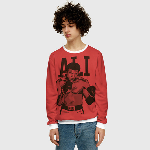 Мужской свитшот Ali / 3D-Белый – фото 3