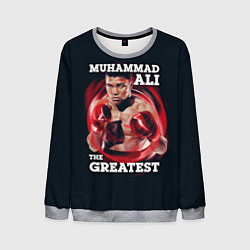 Свитшот мужской Muhammad Ali, цвет: 3D-меланж