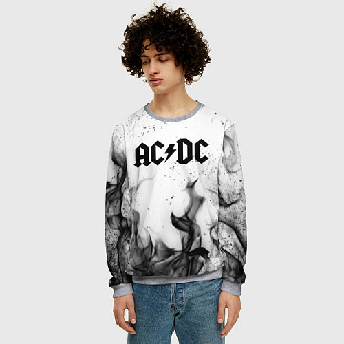 Мужской свитшот ACDC / 3D-Меланж – фото 3