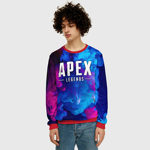 Мужской свитшот APEX LEGENDS / 3D-Красный – фото 3
