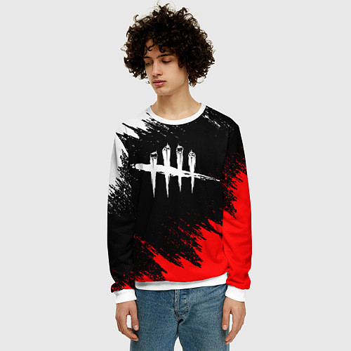 Мужской свитшот DEAD BY DAYLIGHT / 3D-Белый – фото 3