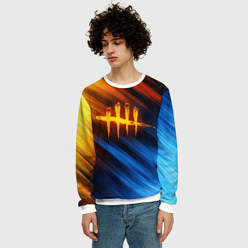 Мужской свитшот DEAD BY DAYLIGHT / 3D-Белый – фото 3