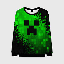 Свитшот мужской MINECRAFT, цвет: 3D-черный