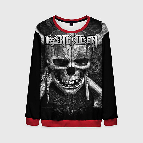 Мужской свитшот Iron Maiden / 3D-Красный – фото 1