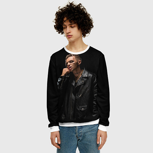 Мужской свитшот Элджей / 3D-Белый – фото 3