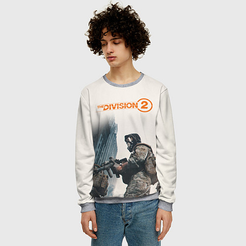 Мужской свитшот The Division 2 Military / 3D-Меланж – фото 3