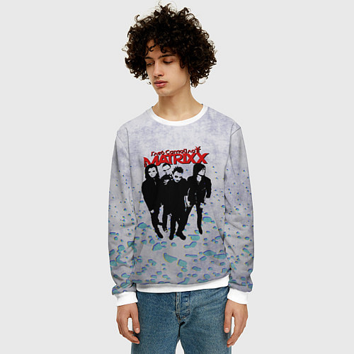 Мужской свитшот The Matrixx / 3D-Белый – фото 3