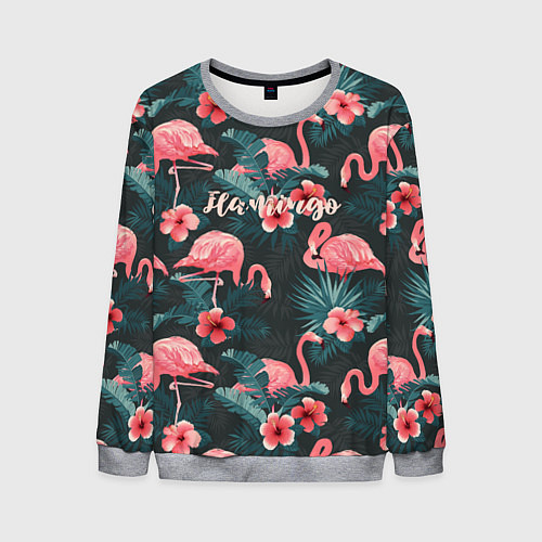 Мужской свитшот Flamingo / 3D-Меланж – фото 1