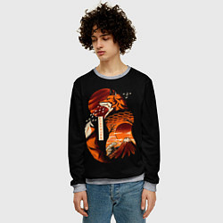 Свитшот мужской JAPAN FOX, цвет: 3D-меланж — фото 2