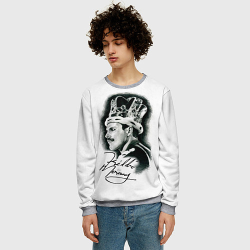 Мужской свитшот Queen / 3D-Меланж – фото 3