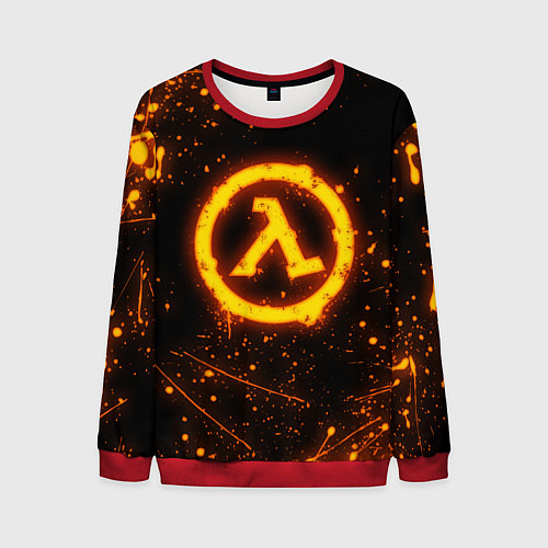 Мужской свитшот HALF-LIFE / 3D-Красный – фото 1