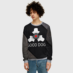 Свитшот мужской HL good dog, цвет: 3D-меланж — фото 2