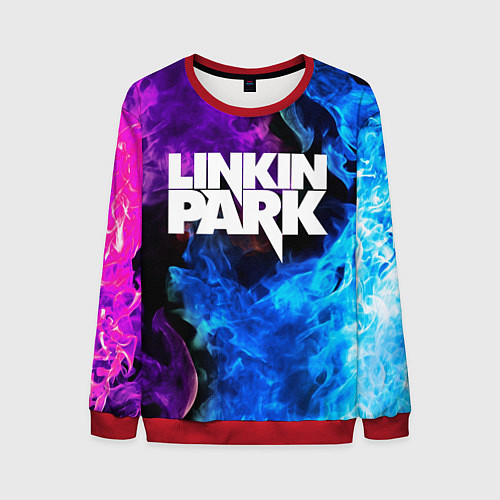 Мужской свитшот LINKIN PARK / 3D-Красный – фото 1