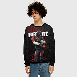 Свитшот мужской FORTNITE IKONIK, цвет: 3D-черный — фото 2