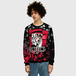 Свитшот мужской Приключения ДжоДжо, цвет: 3D-черный — фото 2