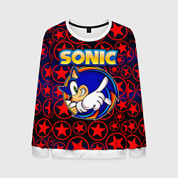 Свитшот мужской Sonic, цвет: 3D-белый