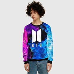Свитшот мужской BTS, цвет: 3D-черный — фото 2