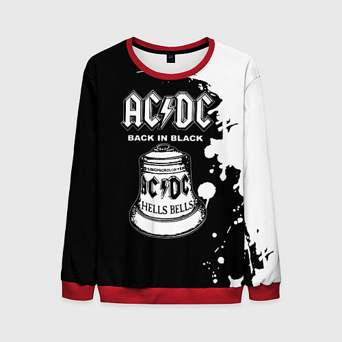 Мужской свитшот ACDC Back in Black / 3D-Красный – фото 1