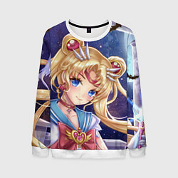 Свитшот мужской SAILOR MOON, цвет: 3D-белый