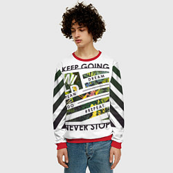 Свитшот мужской Off-White: Keep Going, цвет: 3D-красный — фото 2